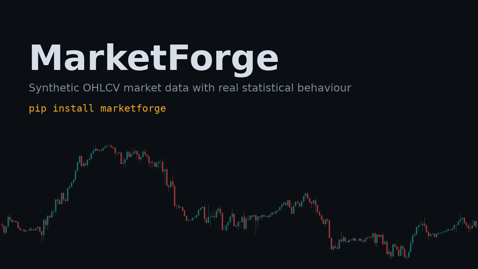 MarketForge — Synthetic Market Data Generator